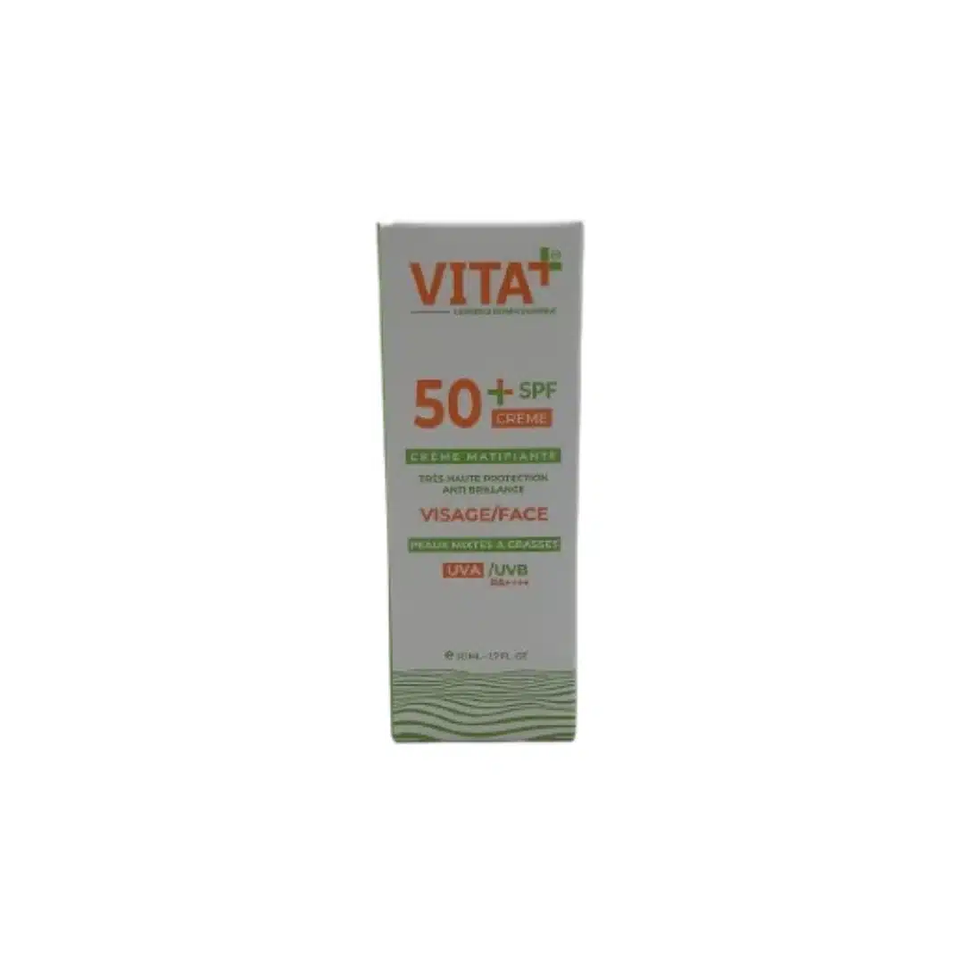 vita+ – creme matifiante spf50+ – 50ml