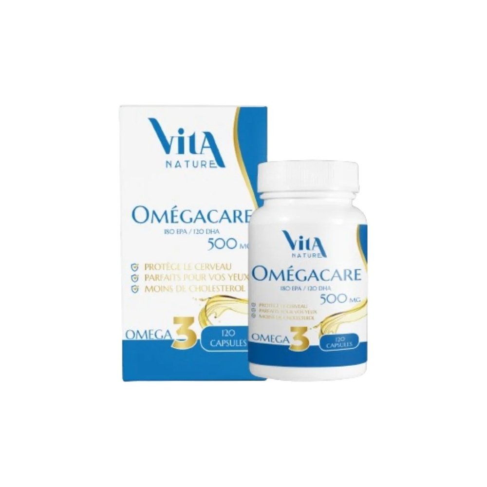 vita nature – omegacare 500mg 120capsules