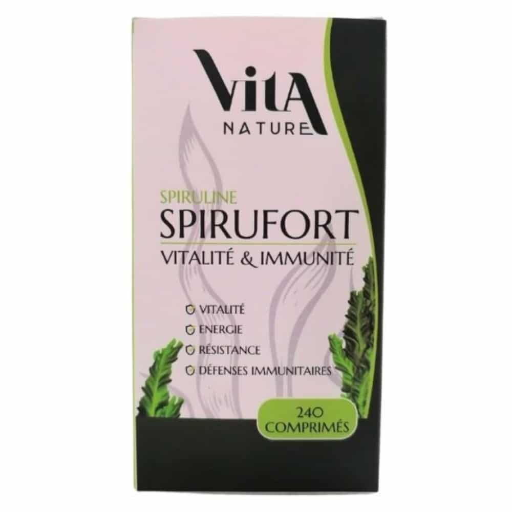 vita nature – spirufort spiruline vitalite et immunite – 240 comprimes