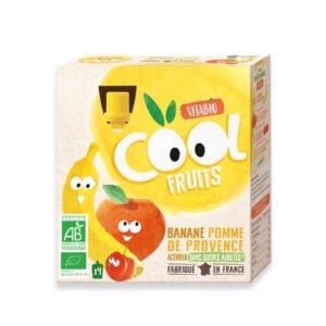 vitabio – cool fruits pomme banane 4 x 90g