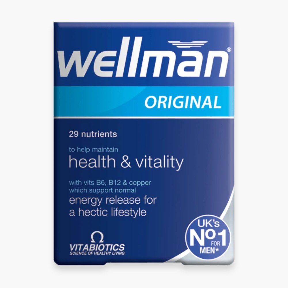 vitabiotics – wellman sante et vitalite homme – 30 comprimes
