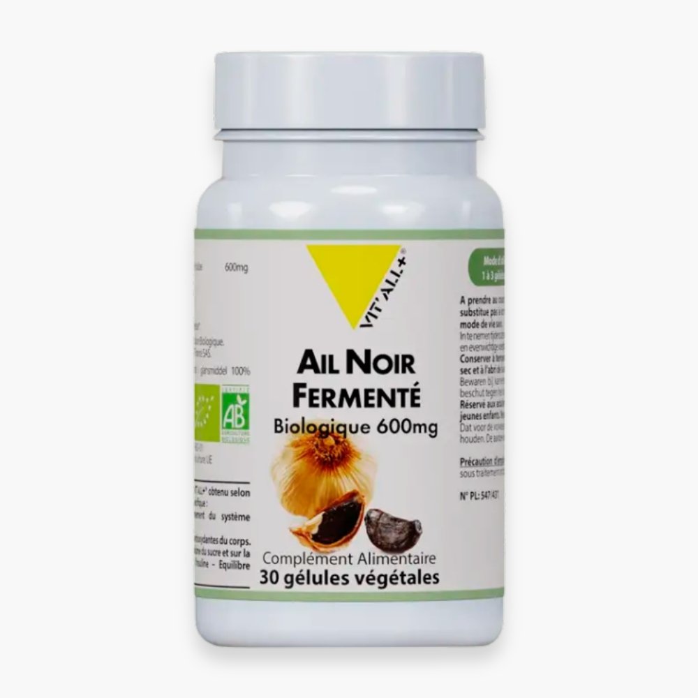 vitall+ – ail noir fermente biologique 600mg – 30 gelules