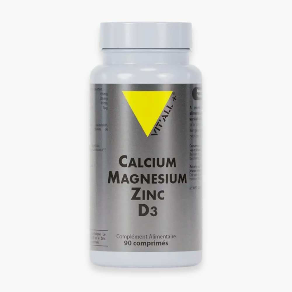 vitall+ – calcium, magnesium, zinc et d3 – 90 comprimes