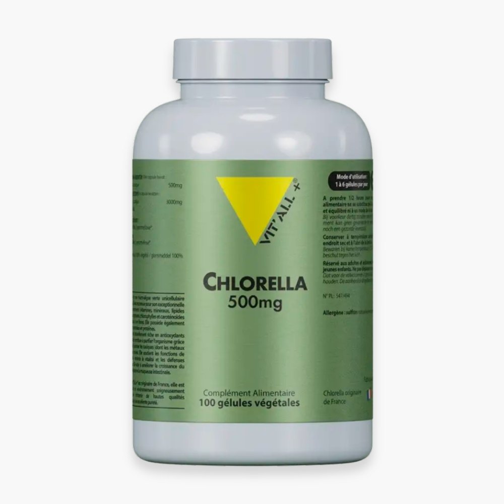 vitall+ – chlorella 500mg – 100 gelules