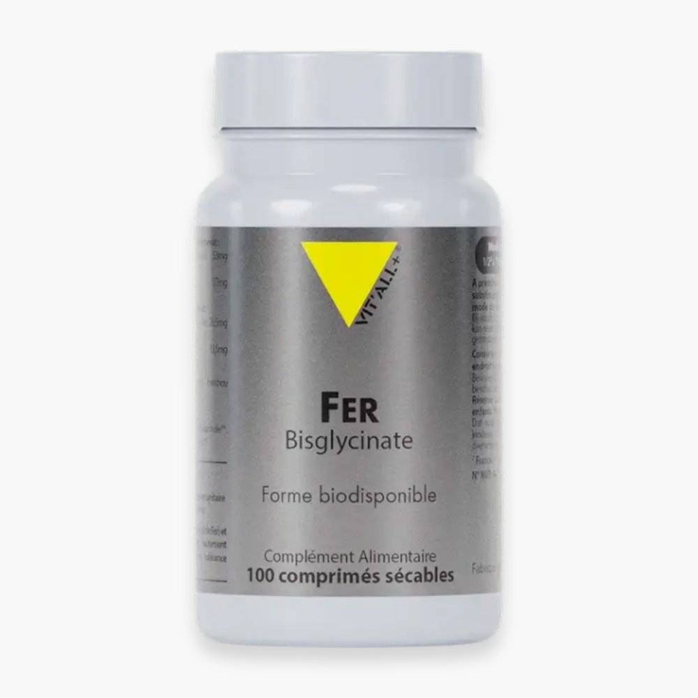 vitall+ – fer bisglycinate 27mg forme biodisponible – 100 comprimes