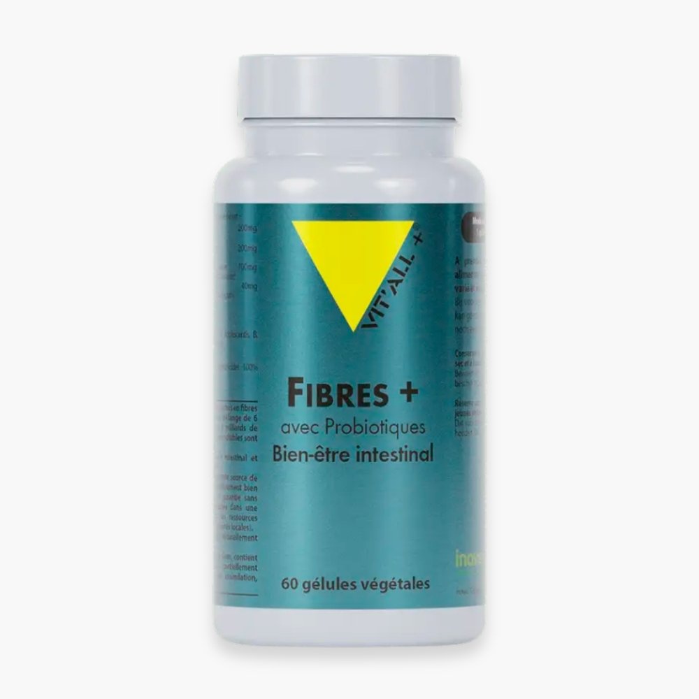 vitall+ – fibres+ avec probiotiques bien etre intestinal – 30 gelules