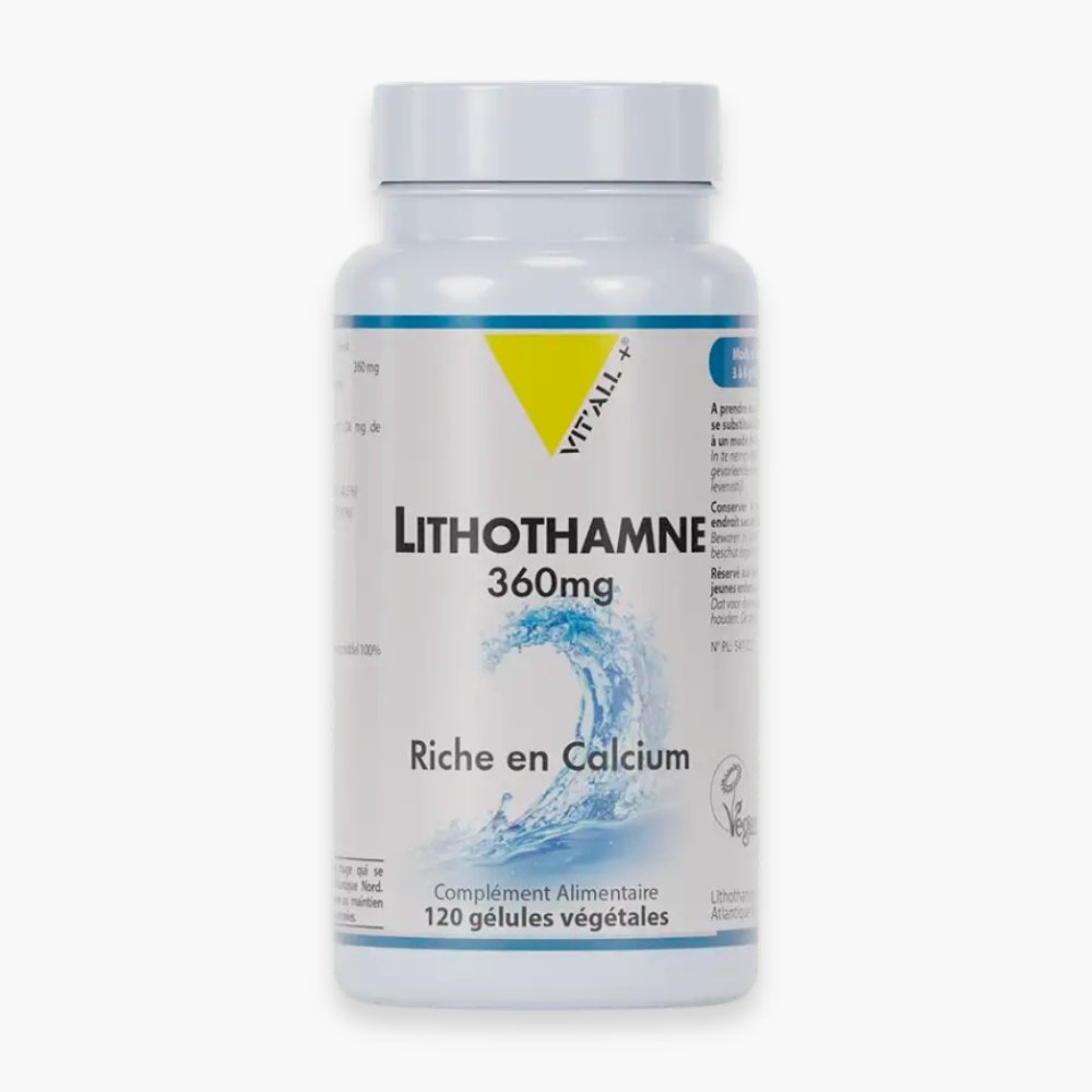 vitall+ – lithothamne 360mg riche en calcium – 120 gelules