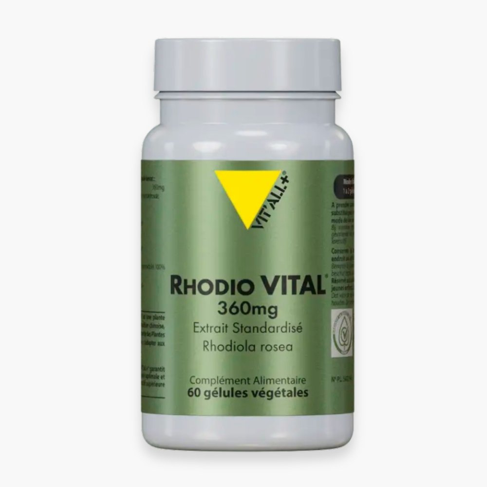 vitall+ – rhodio vital (rhodiola) 360mg extrait standardise rhodiola rosea – 30 gelules