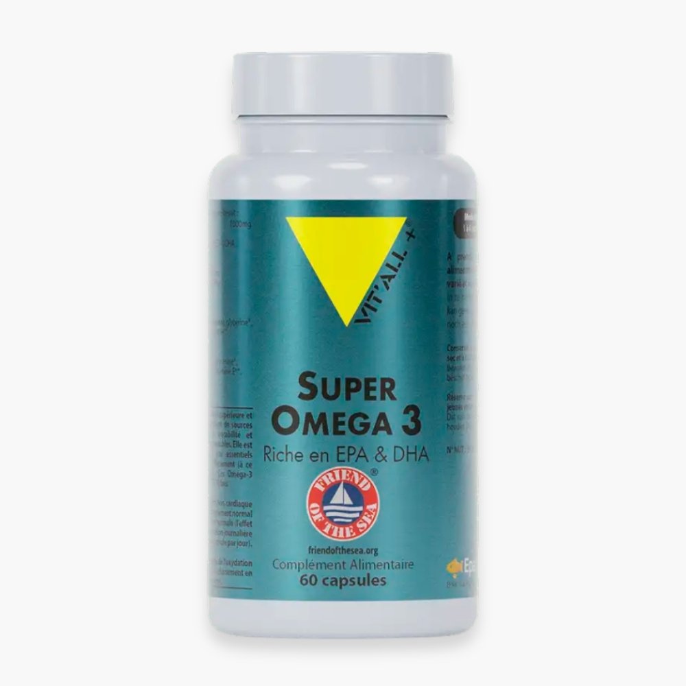 vitall+ – super omega 3 1000mg riche en epa et dha – 30 capsules