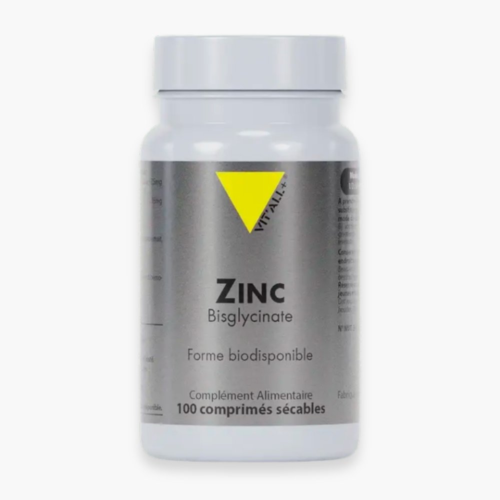 vitall+ – zinc bisglycinate forme biodisponible – 100 comprimes