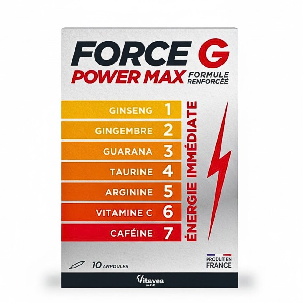 vitavea – force g power max ampoules – 10x10ml