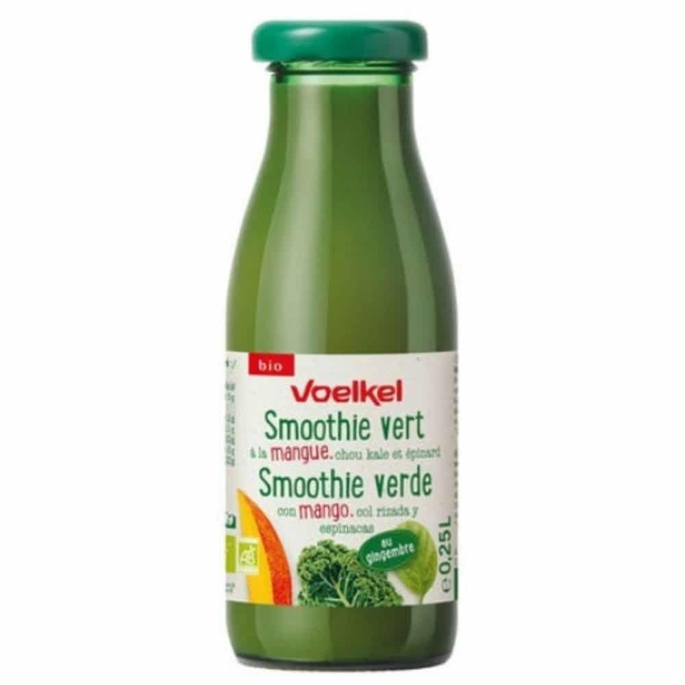 voelkel – smoothie vert mangue, chou kale et epinard bio – 250ml