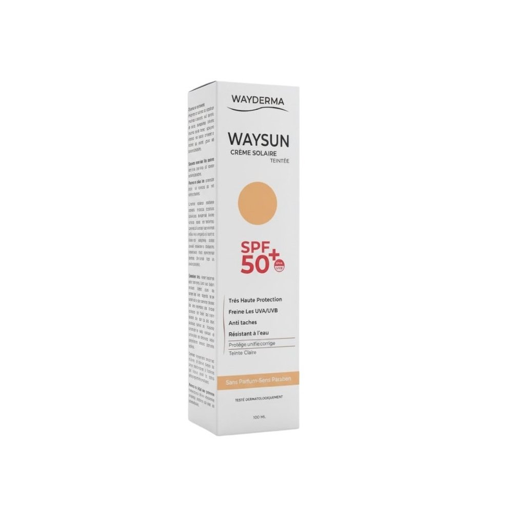 wayderma – sun ecran solaire teinte spf50+ – 100ml
