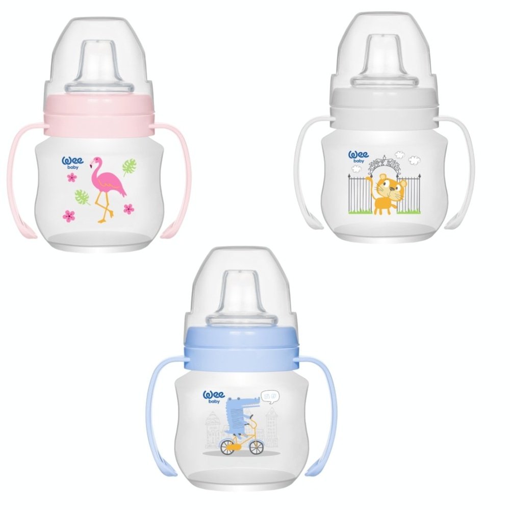 wee baby – tasse anti fuite avec poignee 125ml 753 f