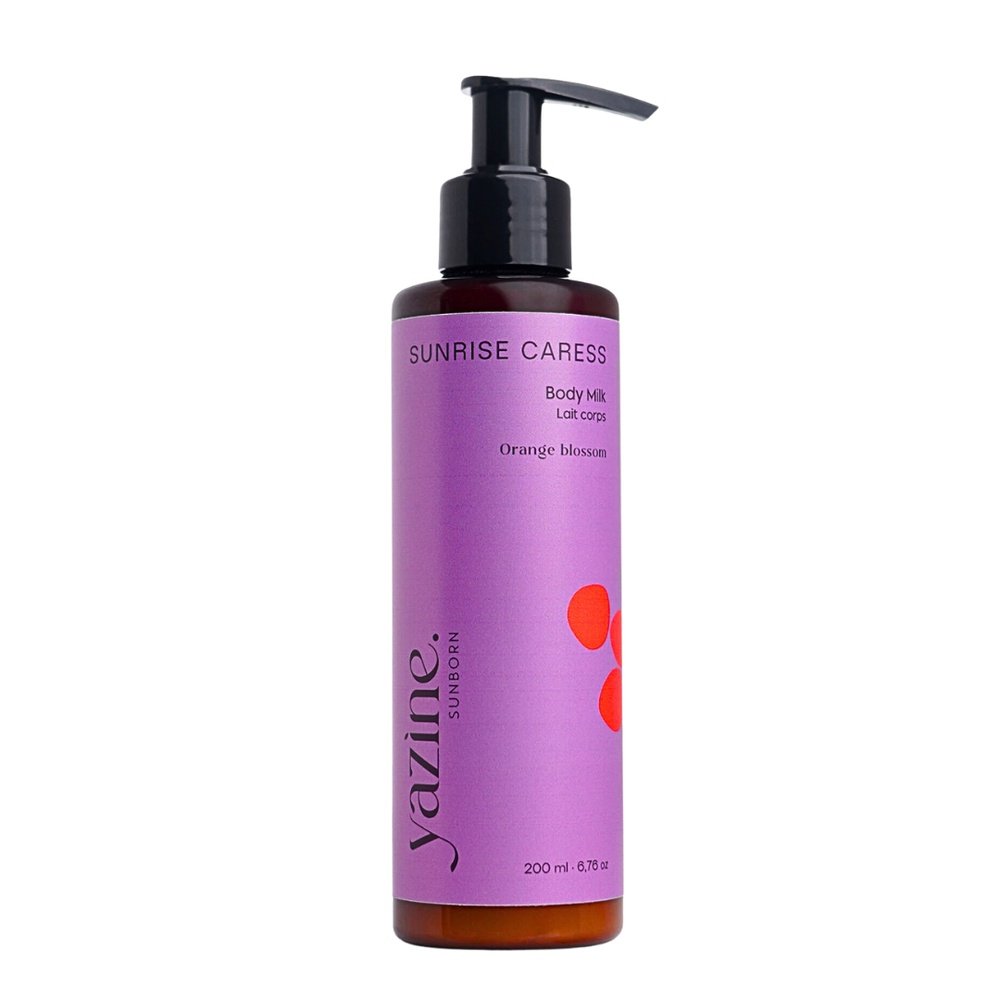 yazine – lait hydratant fleur d’oranger – 200ml