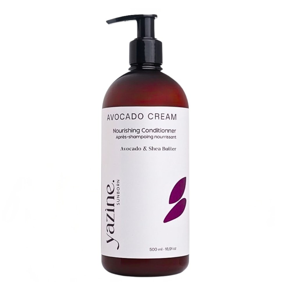 yazine – yazine apres shampoing sans sulfate a huile d’avocat – 500ml