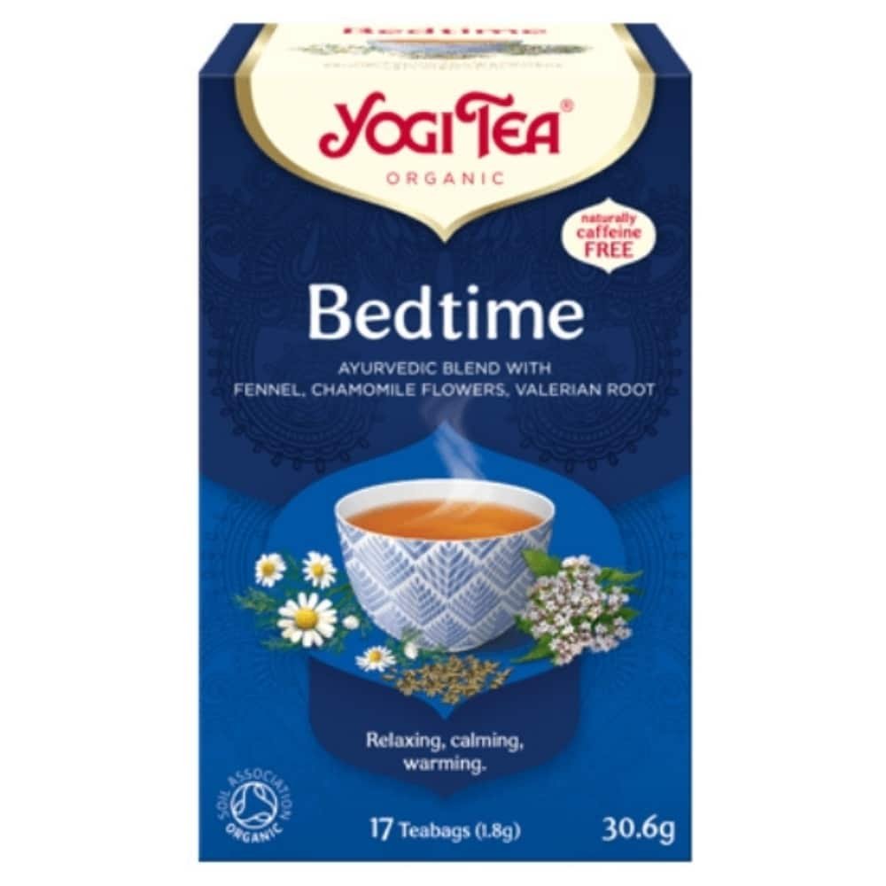 yogi tea – bonne nuit infusion ayurvedique fenouil, camomille et racine de valeriane sachets bio – 17u