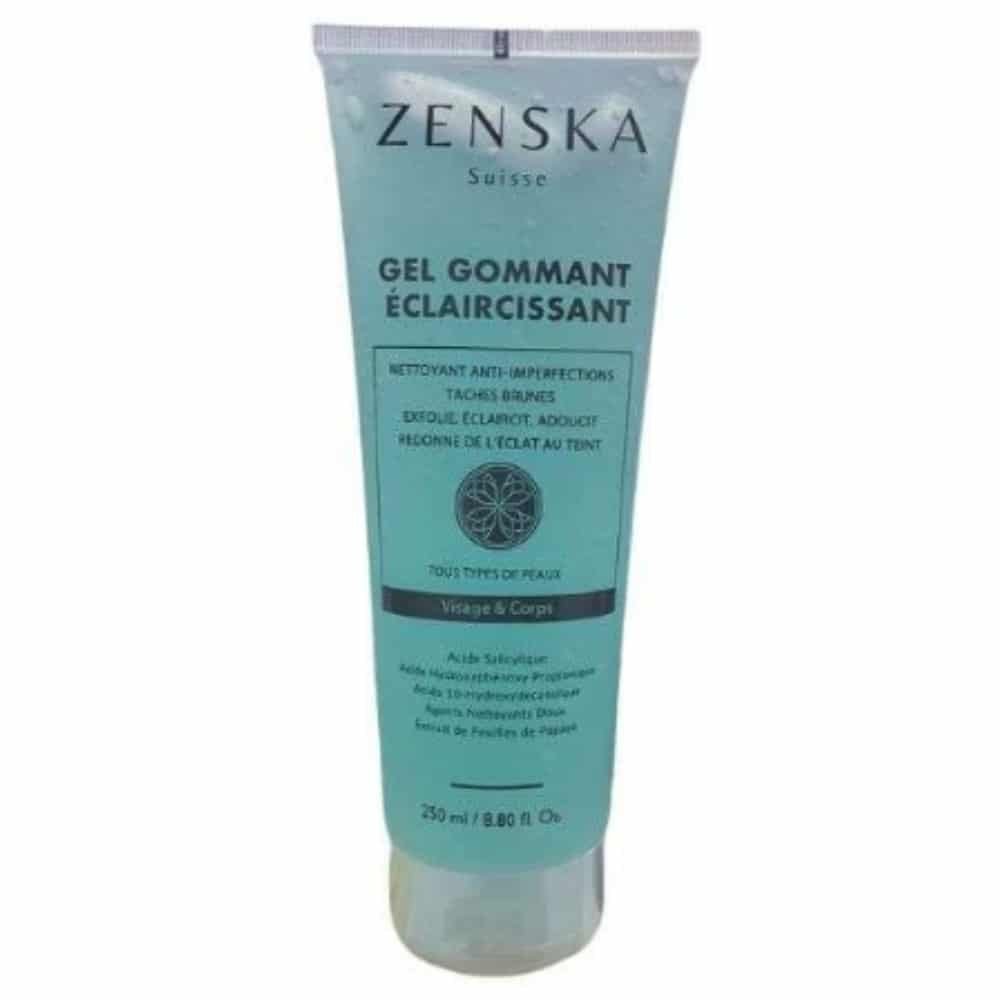 zenska – gel gommant eclaircissant anti taches – 250ml