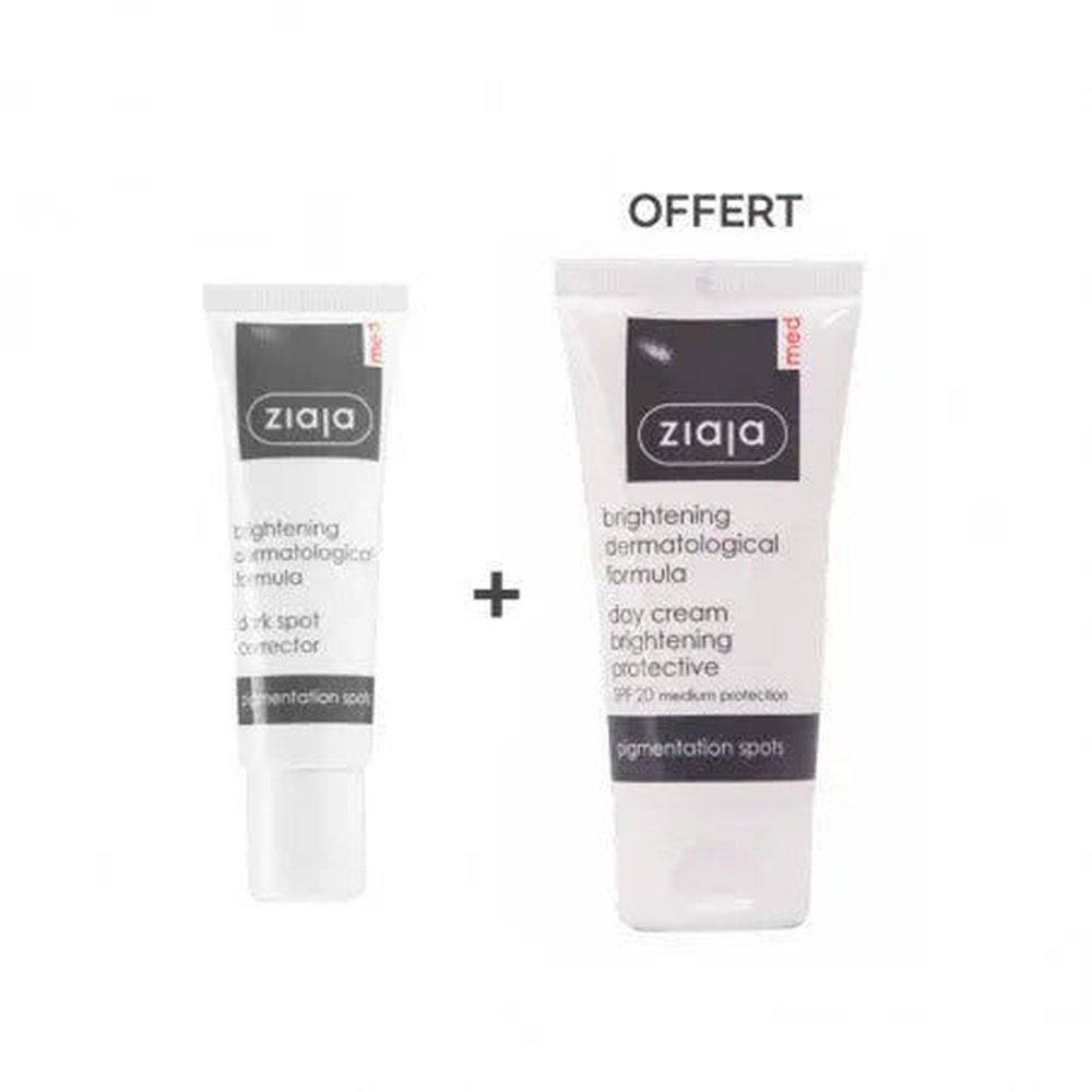 🎁 pack 🎁 – ziaja – med duo packcr de jour depigmentant 50ml+correcteur de taches