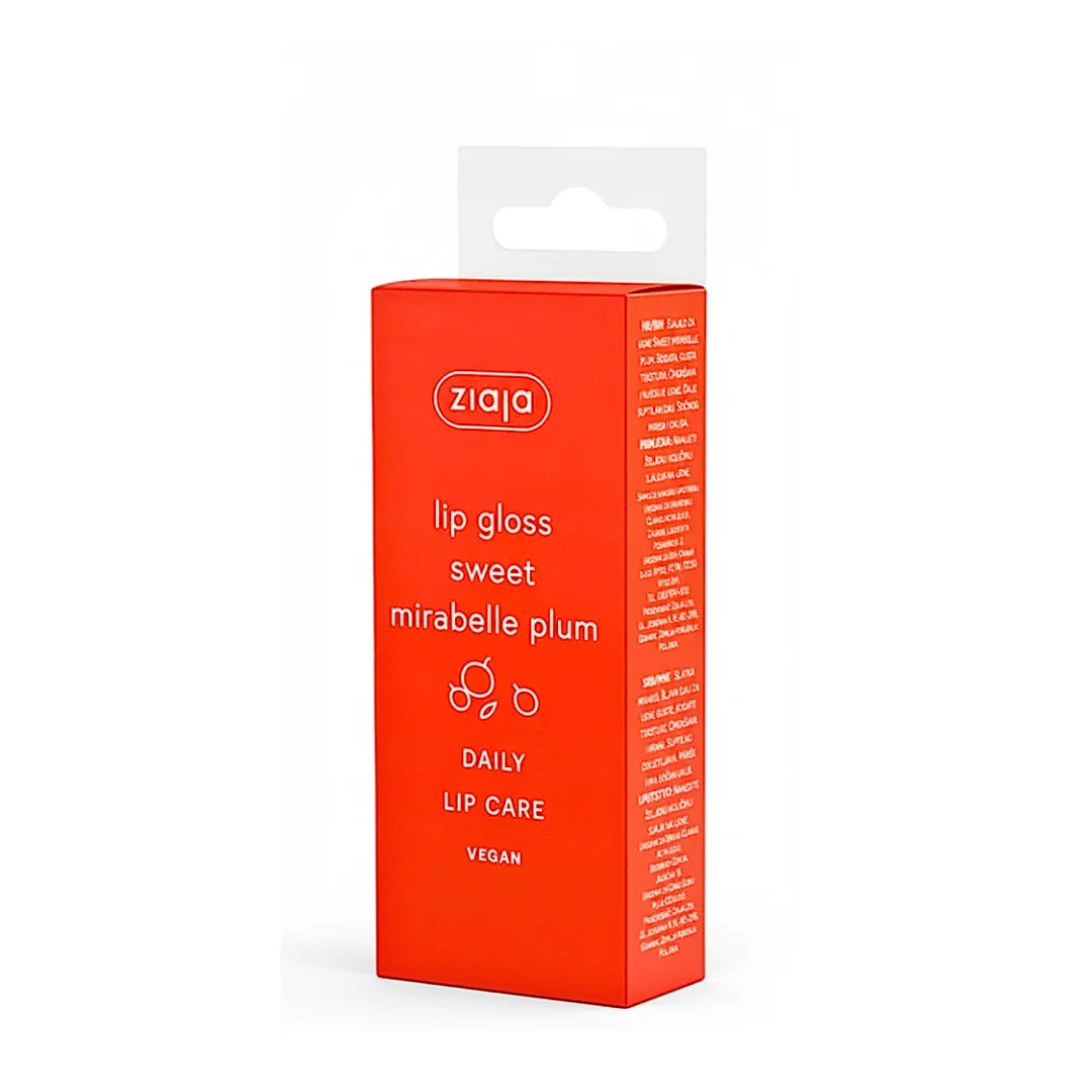 ziaja – gloss a levres a la prune mirabelle – 15ml