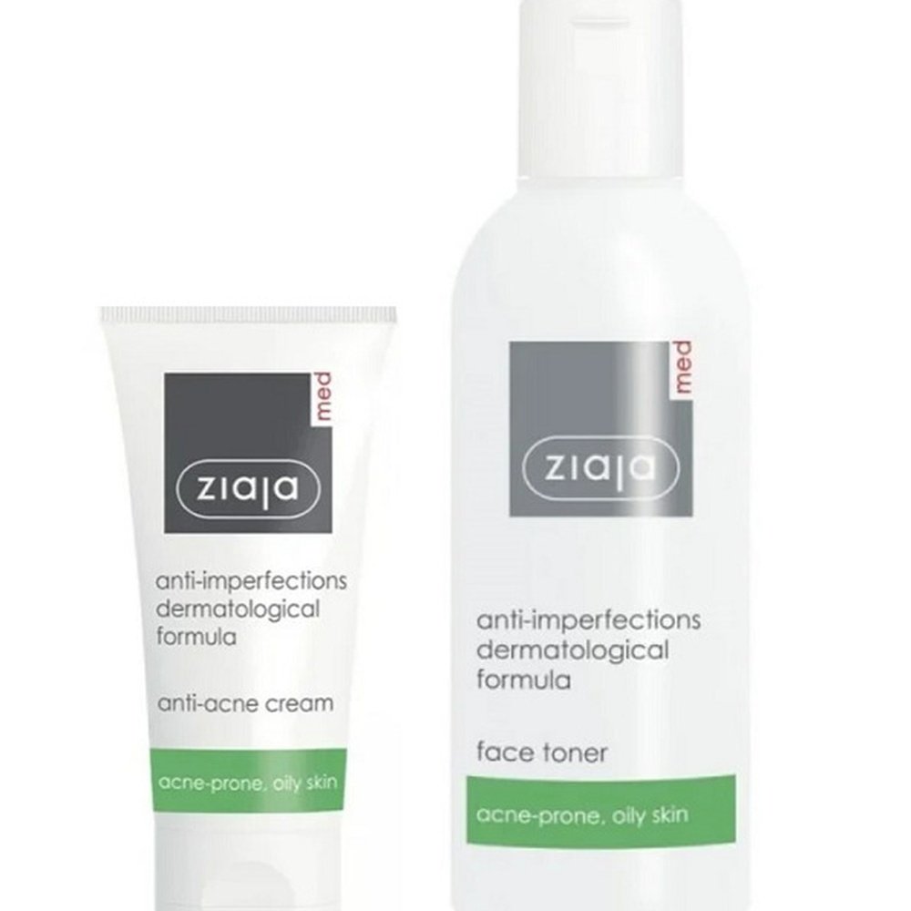 🎁 pack 🎁 – ziaja – med duo antiacnecreme antiance 50ml+toner – 200ml
