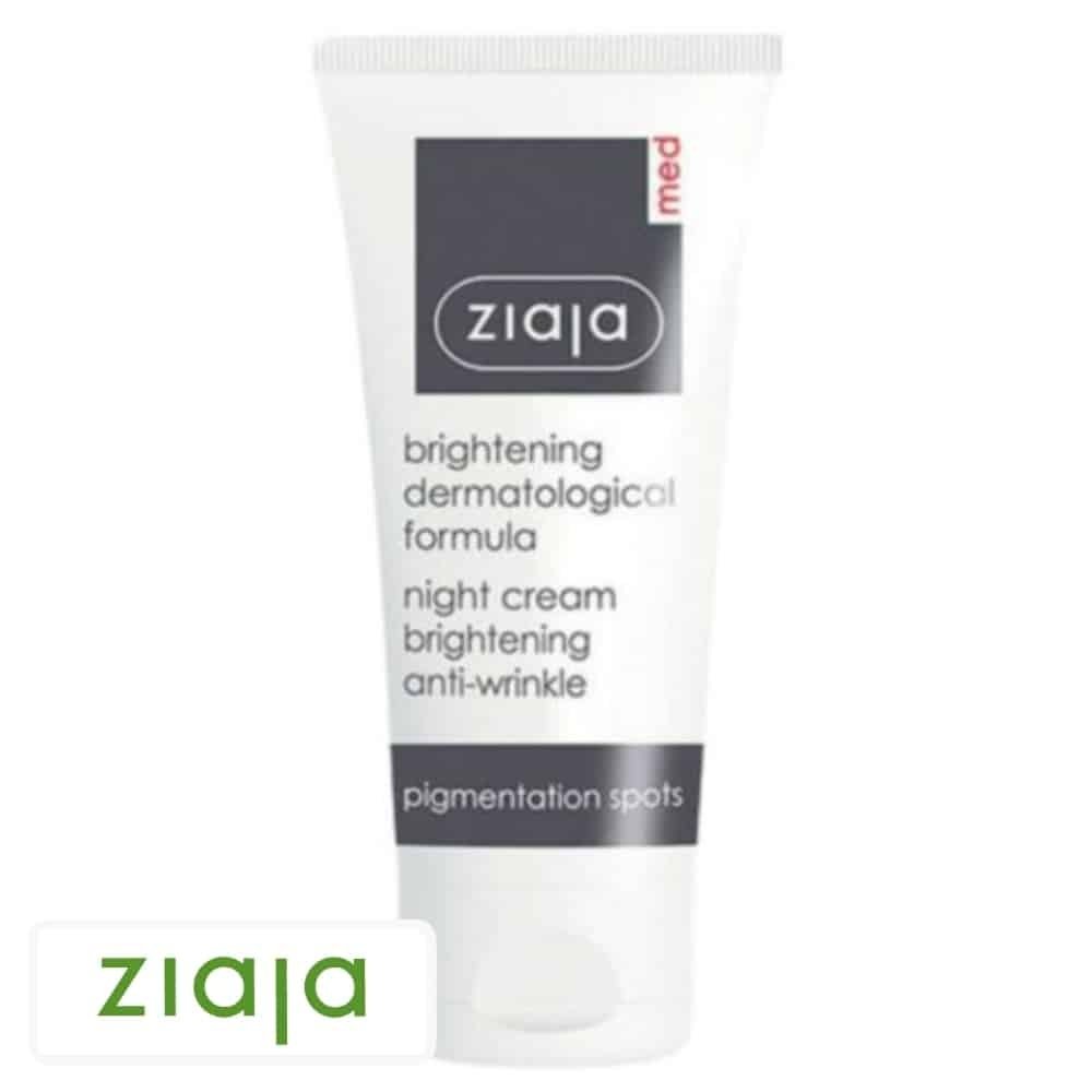 ziaja – med creme de nuit eclaircissante anti rides – 50ml