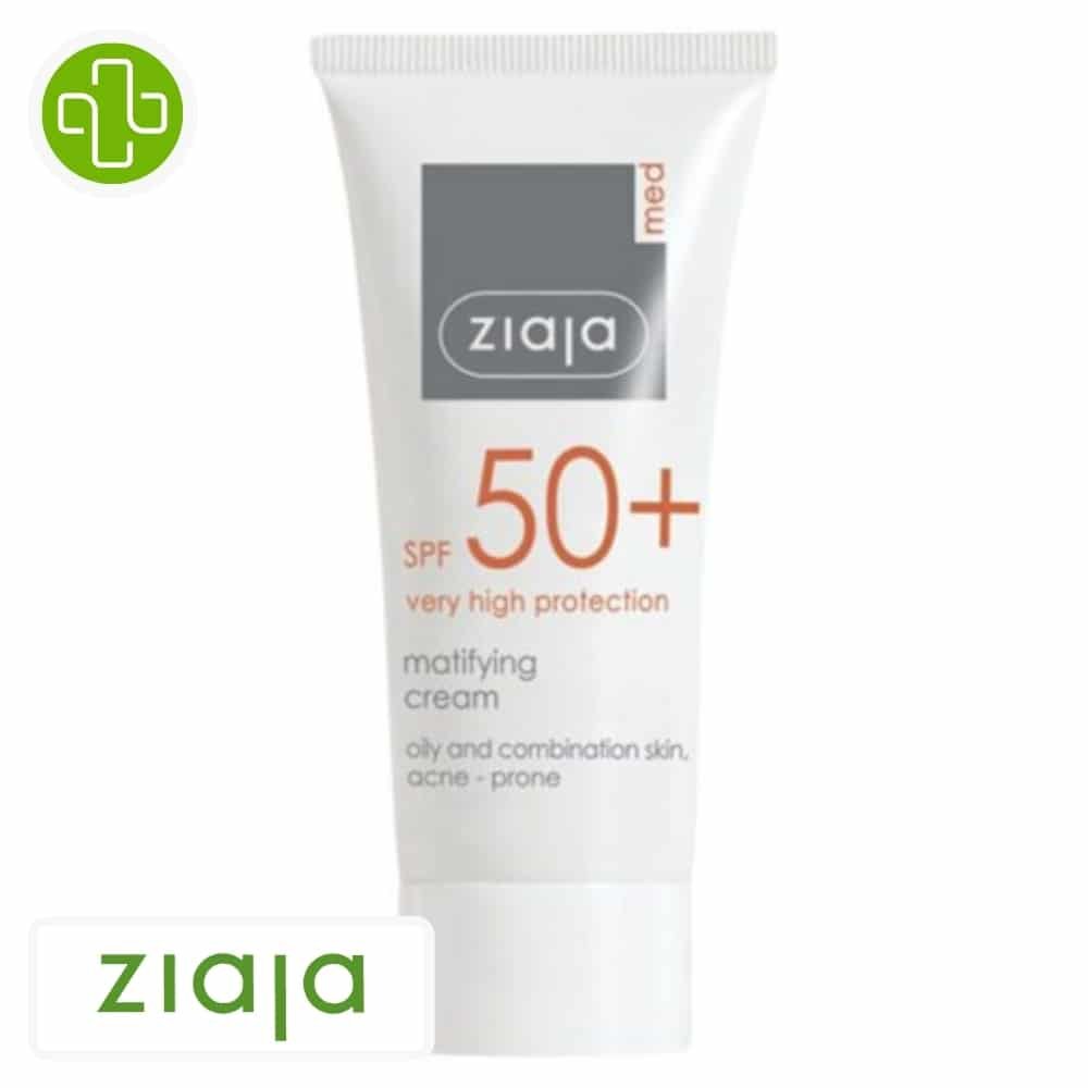 ziaja – med creme matifiante spf50+ – 50ml