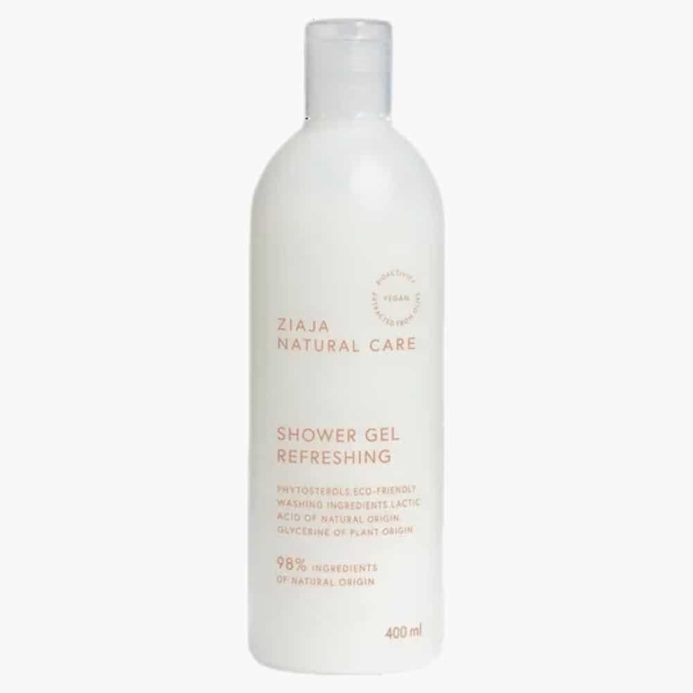 ziaja – natural care gel douche rafraichissant vegan – 400ml