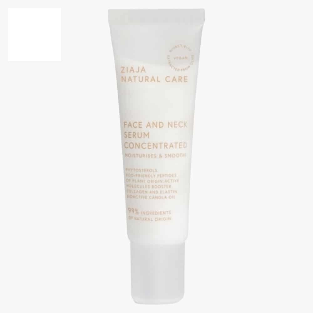 ziaja – natural care serum concentre visage et cou vegan – 30ml