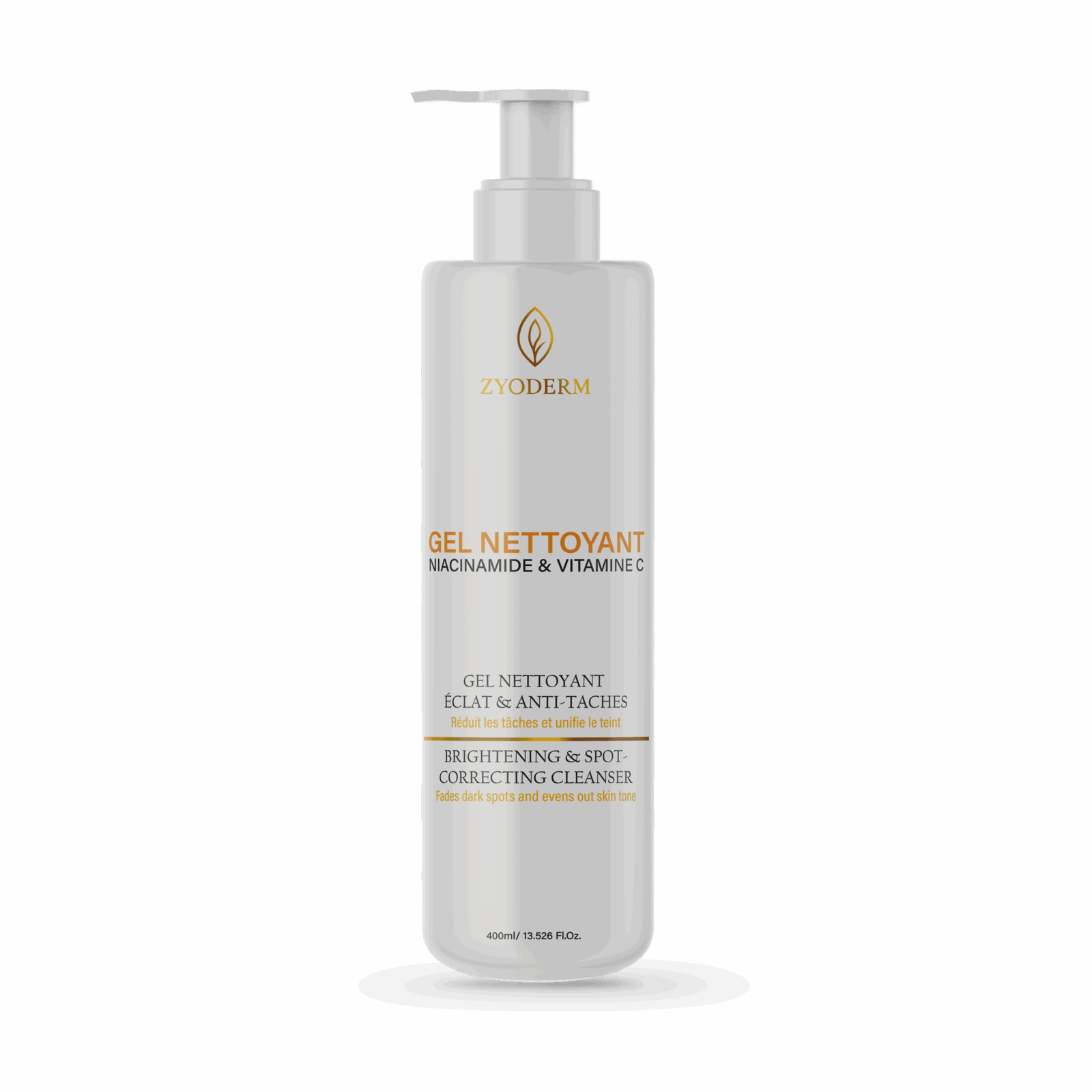 zyoderm – gel nettoyant – 400ml